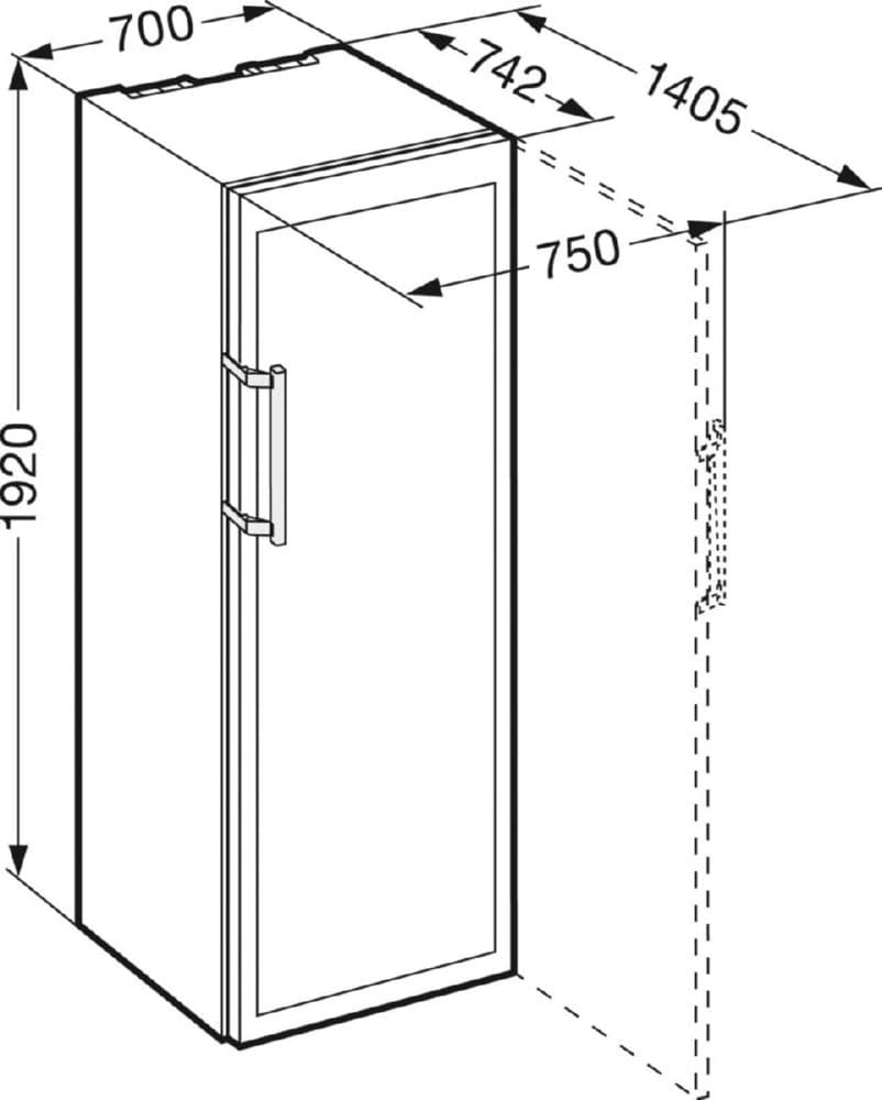 Отдельностоящий винный шкаф Liebherr WKt 5552