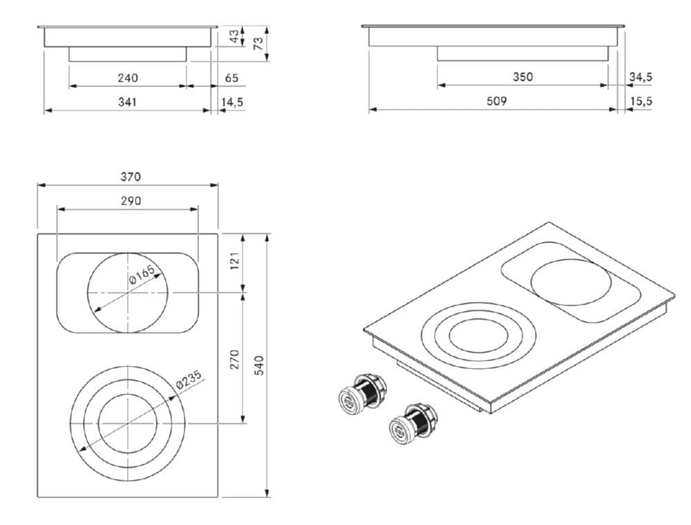Электрическая варочная панель Bora PKCB3