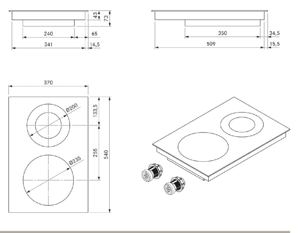 Электрическая варочная панель Bora PKCH3