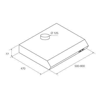 Подвесная вытяжка Jet Air LIGHT IX/F/50