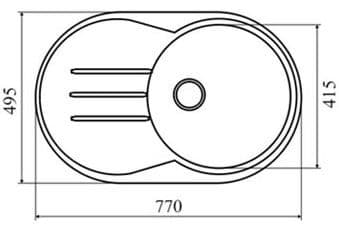 Кухонная мойка Lava E.2
