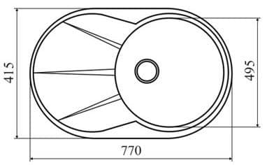 Кухонная мойка Lava E.3
