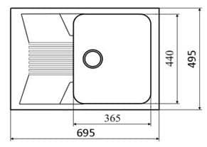 Кухонная мойка Lava L.2