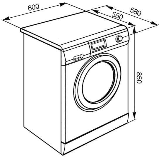 Отдельностоящая стиральная машина с сушкой Smeg LSF147E