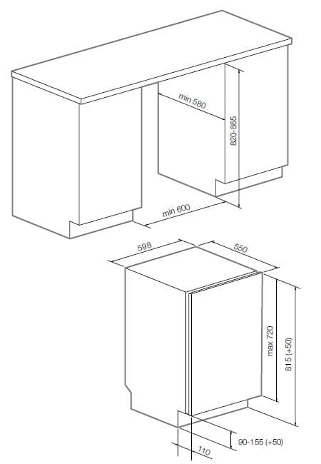 Встраиваемая посудомоечная машина Graude VG 60.0