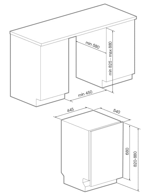 Встраиваемая посудомоечная машина Graude VG 45.0