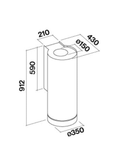 Пристенная вытяжка Falmec POLAR LIGHT 35