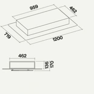 Потолочная вытяжка Falmec AURA 120