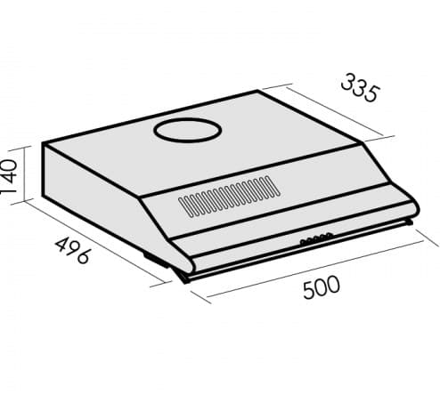 Подвесная вытяжка MBS CROCUS 150 BROWN