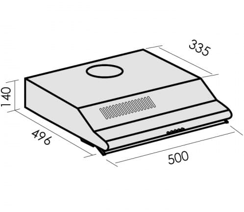Подвесная вытяжка MBS CROCUS 150 INOX