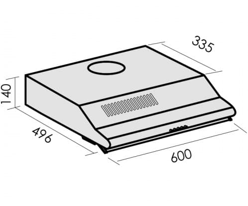 Подвесная вытяжка MBS CROCUS 160 BROWN