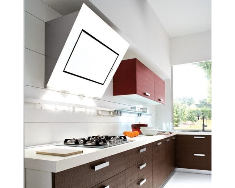 Наклонная вытяжка Falmec QUASAR 90 WH GREEN TECH