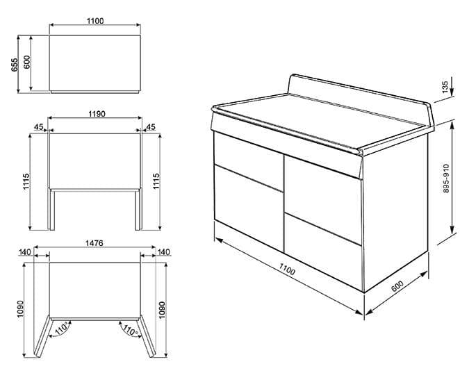 Варочный центр Smeg TR4110BL1