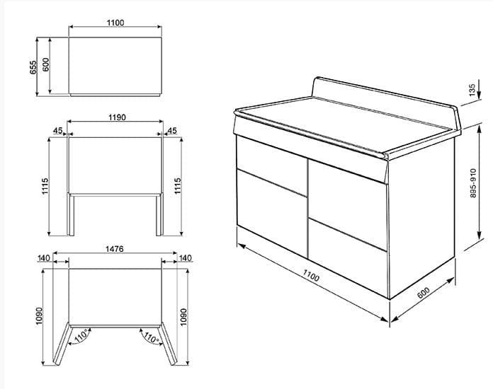 Варочный центр Smeg TR4110P1