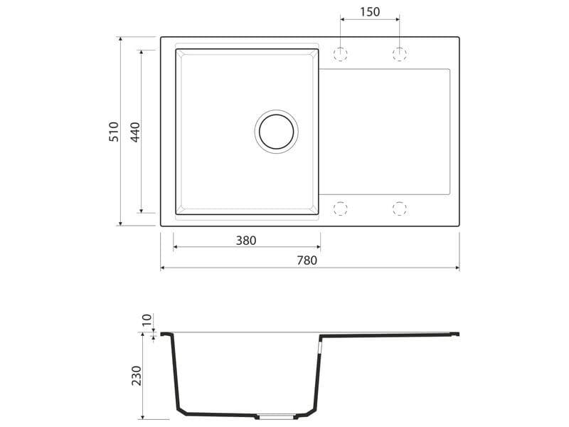 Кухонная мойка Omoikiri Daisen 78-GR Artgranit/leningrad grey
