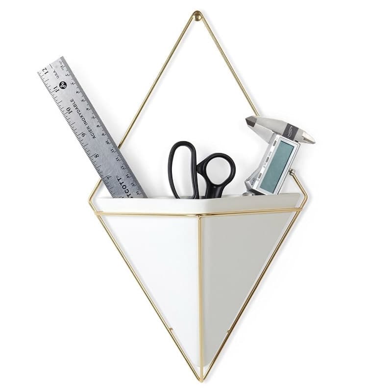 Декор для стен Umbra 470752-524 Trigg большой белый/латунь