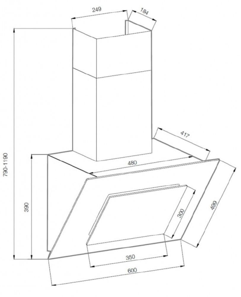 Пристенная вытяжка Graude DHK 60.0 EL