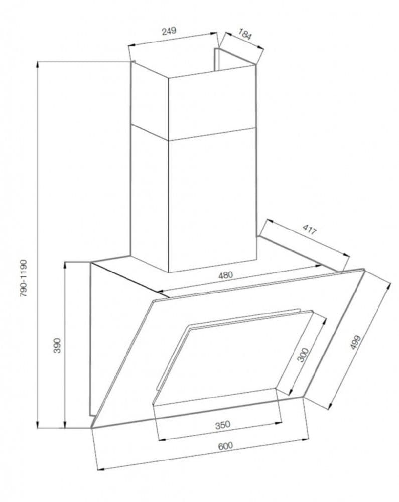 Пристенная вытяжка Graude DHK 60.0 S