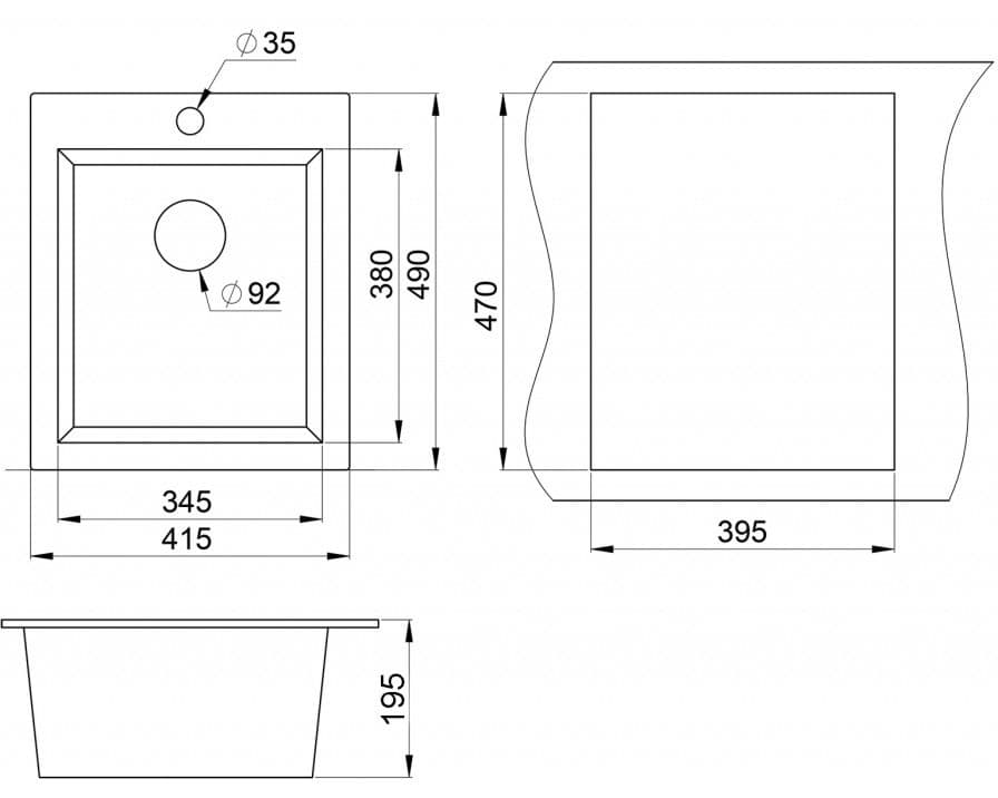 Кухонная мойка Granula GR-4201 песок