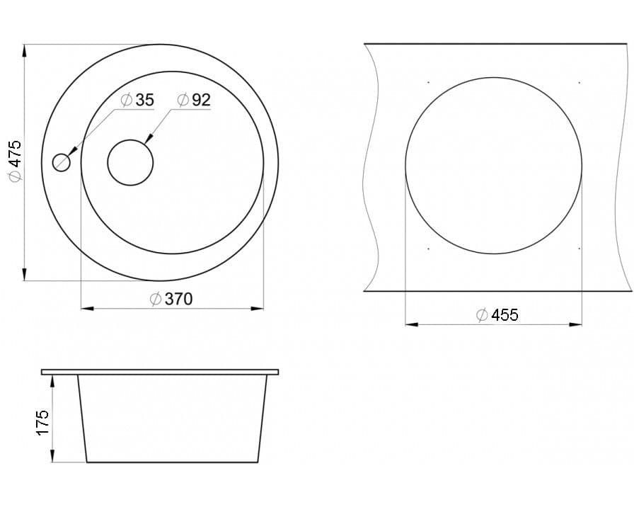 Кухонная мойка Granula GR-4801 арктик