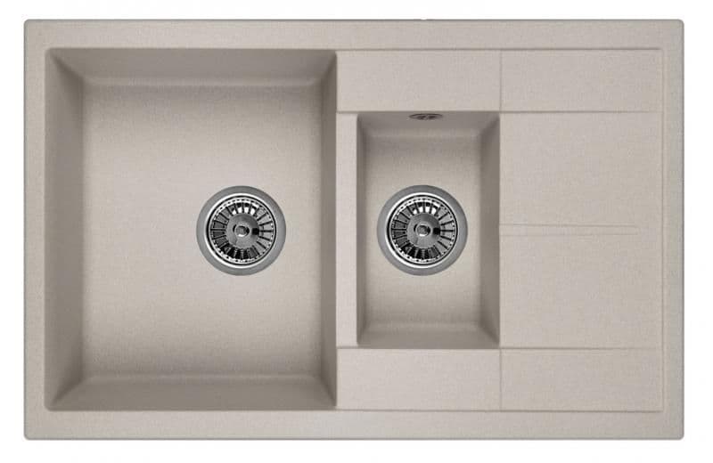 Кухонная мойка Granula GR-7802 оборачиваемая базальт