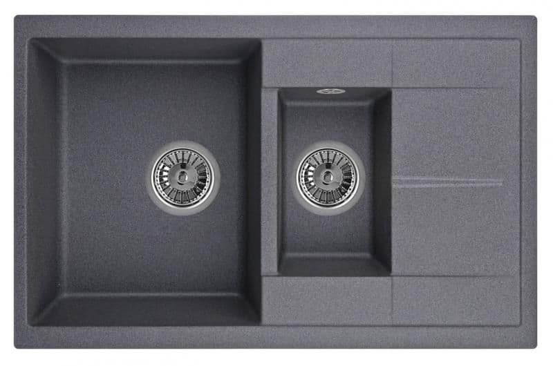 Кухонная мойка Granula GR-7802 оборачиваемая графит