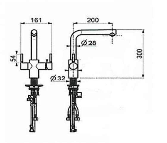 Смеситель In Sink Erator 3N1 (оранжевый)