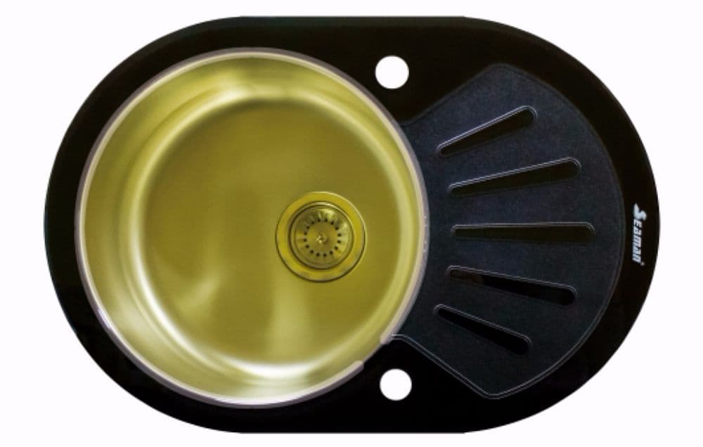 Кухонная мойка Seaman Eco Glass SMG-730B Gold.B (PVD)