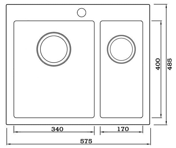 Кухонная мойка Seaman Eco Marino SMV-Z-575R.B
