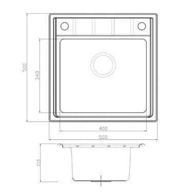 Кухонная мойка Seaman Eco Roma SMR-5050A.0