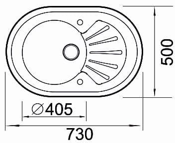 Кухонная мойка Seaman Eco Glass SMG-730W.B