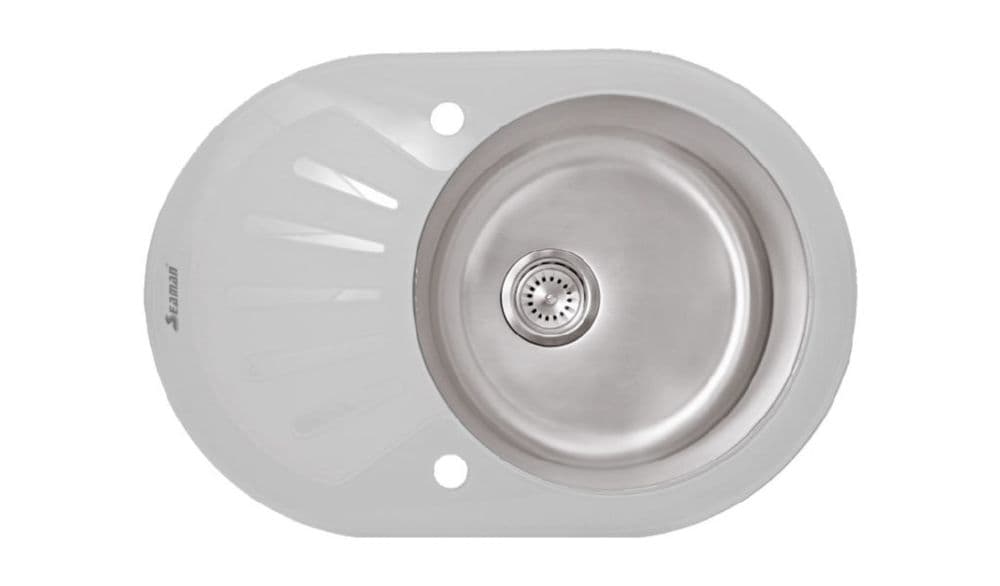 Кухонная мойка Seaman Eco Glass SMG-730W.B