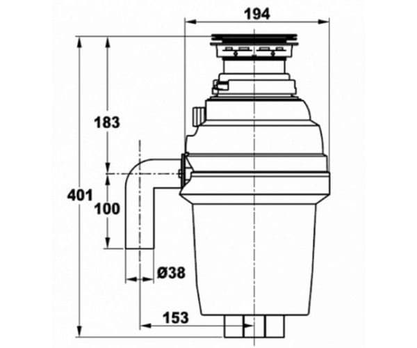 Измельчитель пищевых отходов Zorg ZR-56 D