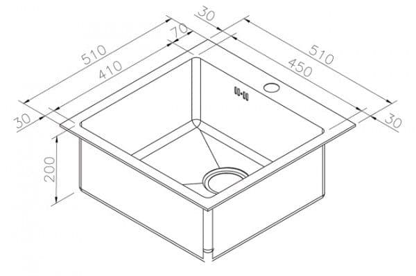 Кухонная мойка Zorg SZR-51 BRONZE