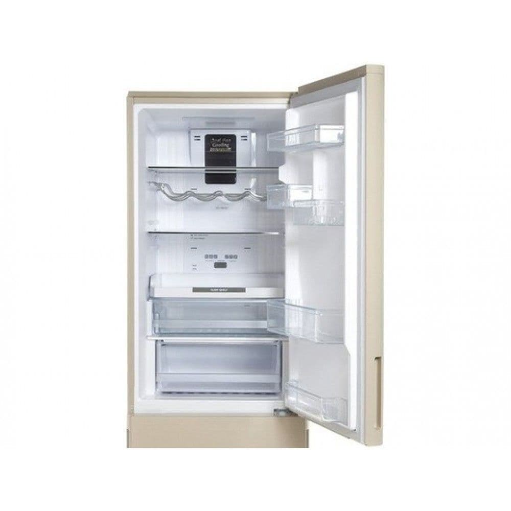 Отдельностоящий двухкамерный холодильник Hitachi R-BG410 PU6X GBE бежевое стекло