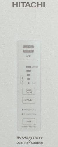 Отдельностоящий двухкамерный холодильник Hitachi R-BG410 PU6X GS серебристое стекло