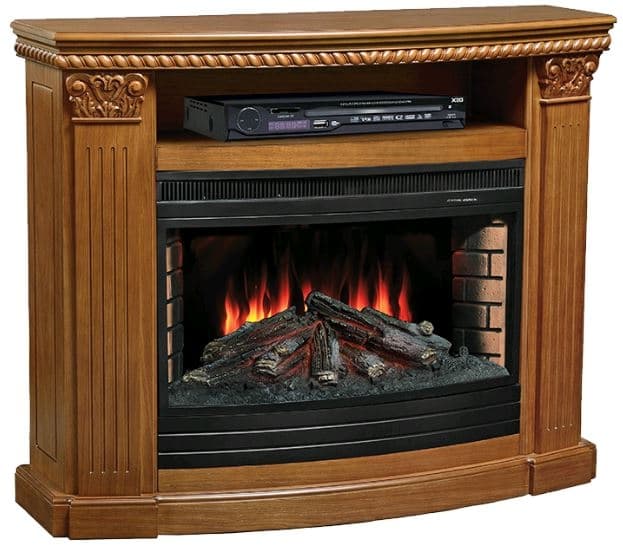 Каминокомплект Alex Bauman Ludovik дуб средний + Vista 33WFX