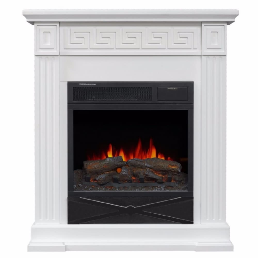 Каминокомплект Alex Bauman Adell белый + Crystal 18''