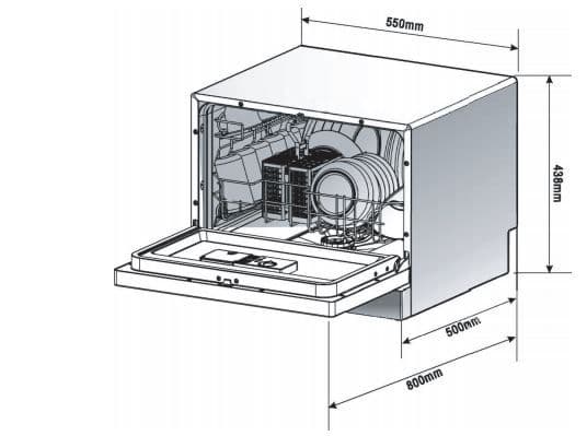 Отдельностоящая посудомоечная машина Korting KDF 2050 S