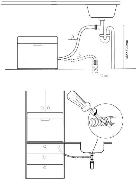 Отдельностоящая посудомоечная машина Korting KDF 2050 S
