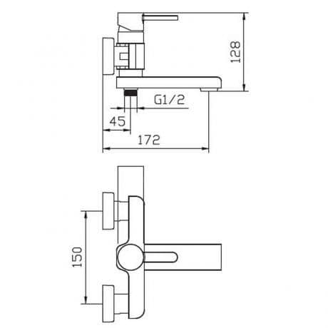 Смеситель Bennberg 130313 CHROME