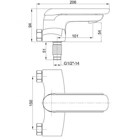Смеситель Bennberg 135001 CHROME