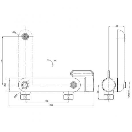 Смеситель Bennberg 135002 CHROME