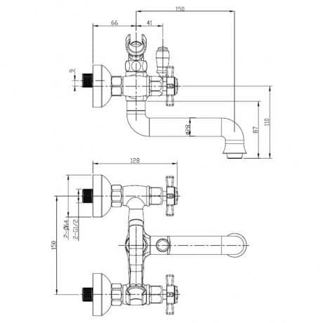 Смеситель Bennberg 521222 CHROME