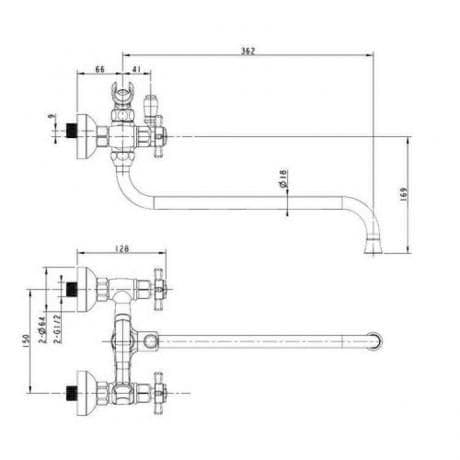 Смеситель Bennberg 591222 CHROME