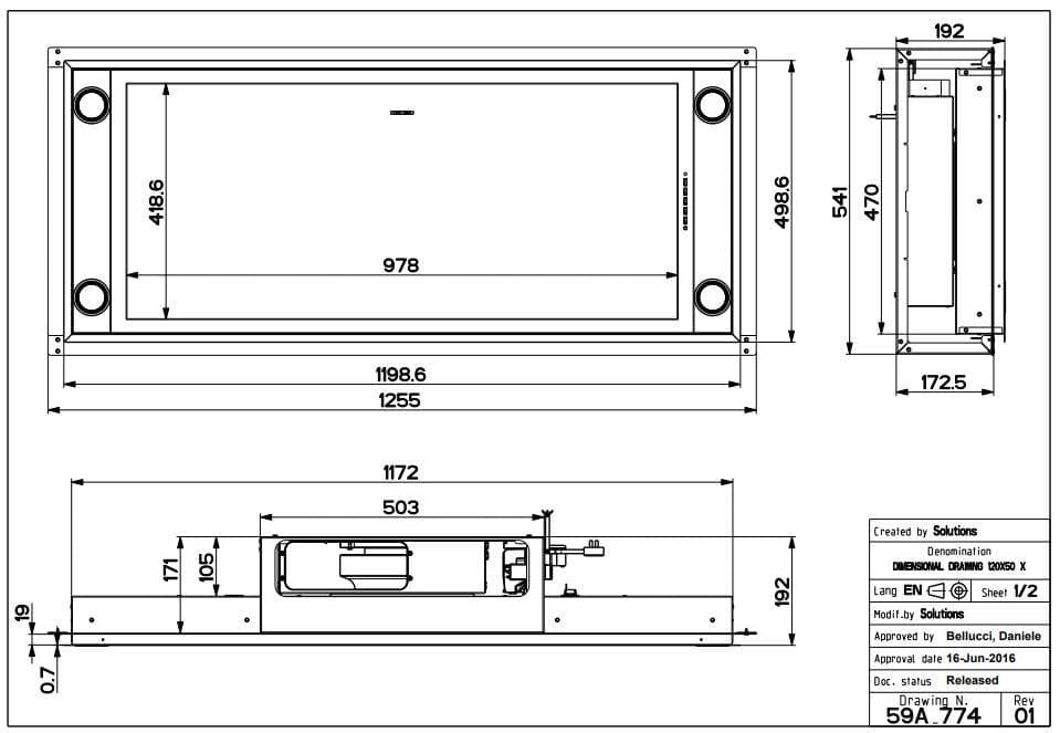 Потолочная вытяжка Faber HEAVEN 2.0 X FLAT A120