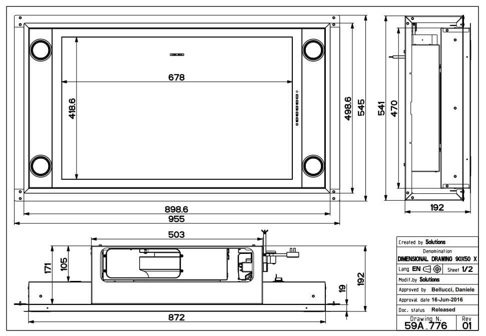 Потолочная вытяжка Faber HEAVEN 2.0 X FLAT A90