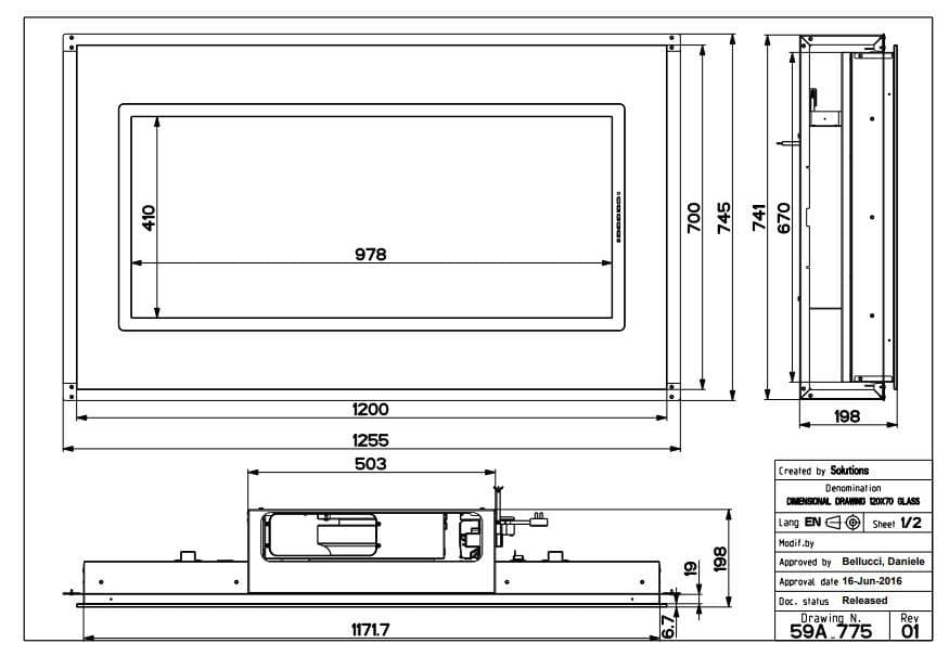 Потолочная вытяжка Faber HEAVEN GLASS 2.0 WH FLAT A120