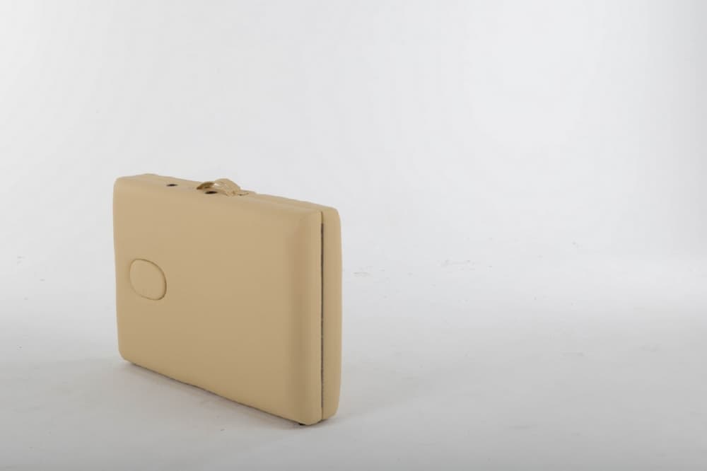 Массажный стол ErgoVita MASTER PLUS бежевый+коричневые ножки