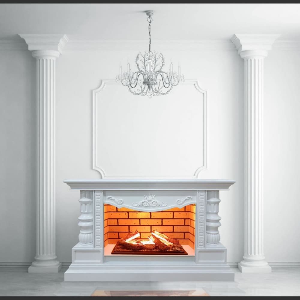 Каминокомплект Glenrich Консул Hota 3D белый